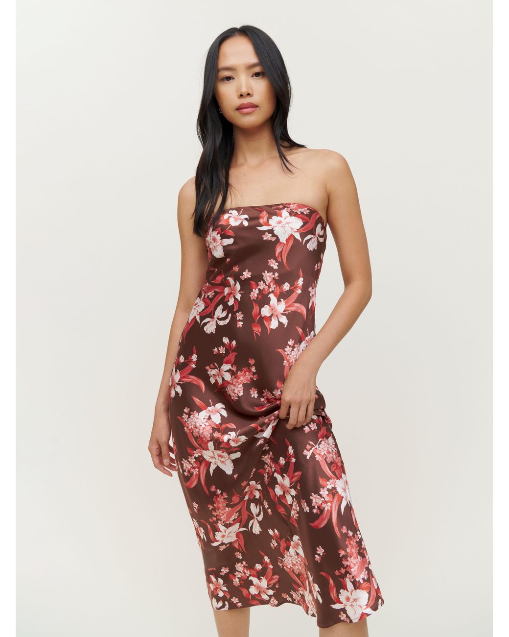joanne silk dress reformation