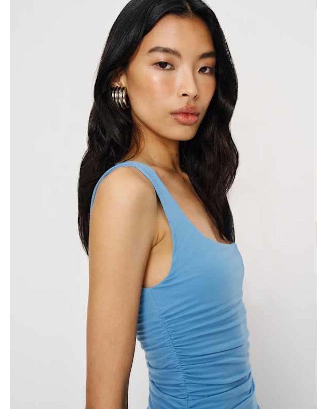 Reformation Kayla Knit Dress in Blue | Lyst Reformation Kayla Knit Dress in Blue | Lyst