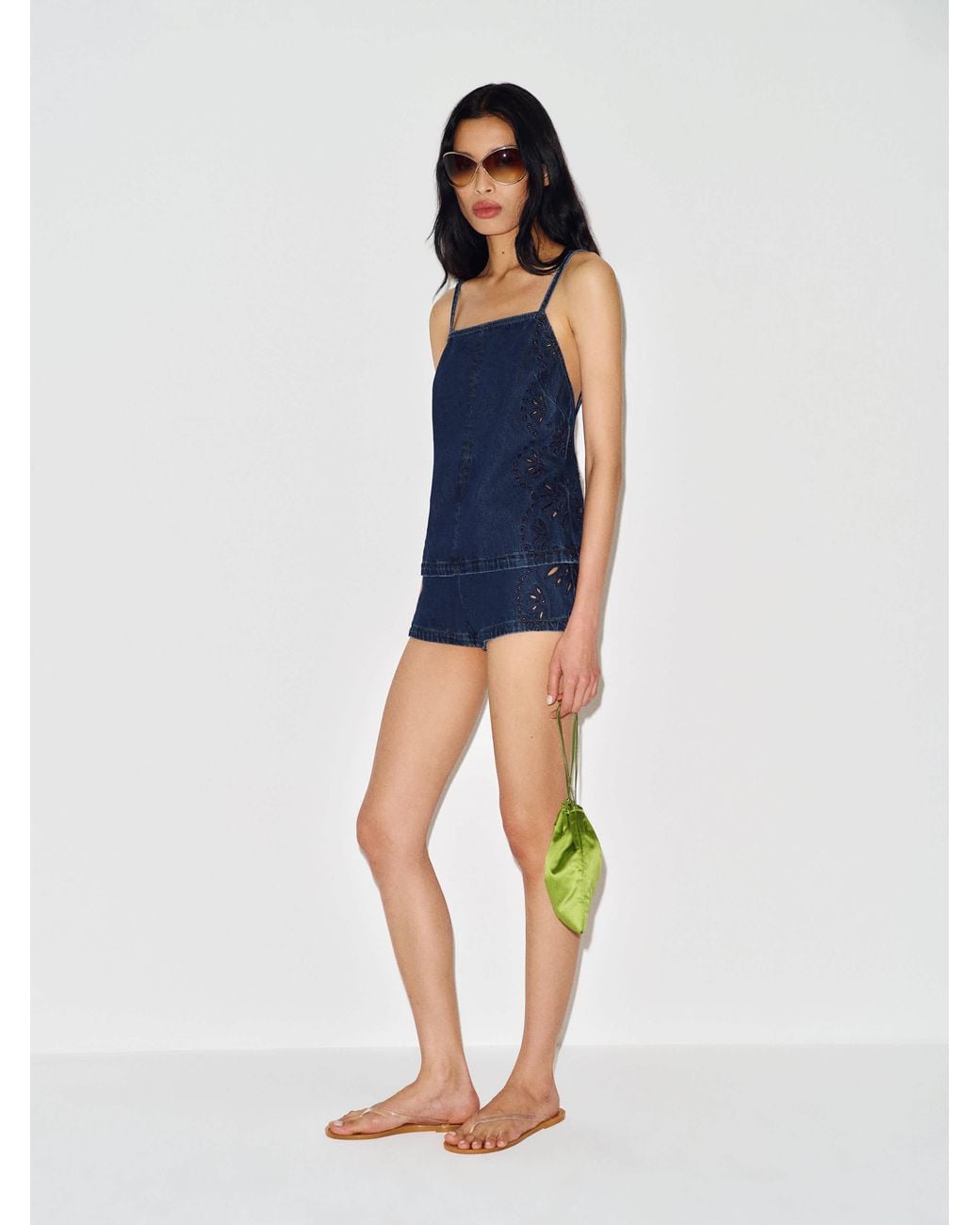 Reformation Blue Bernice Denim Two Piece 6