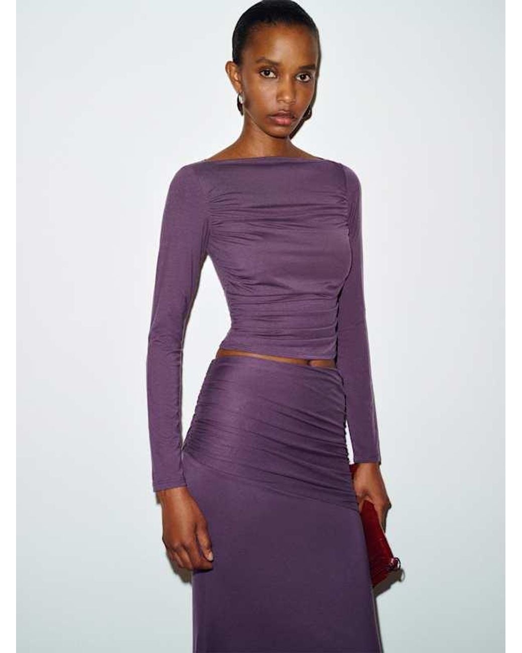 Reformation Purple Emi Knit Two Piece