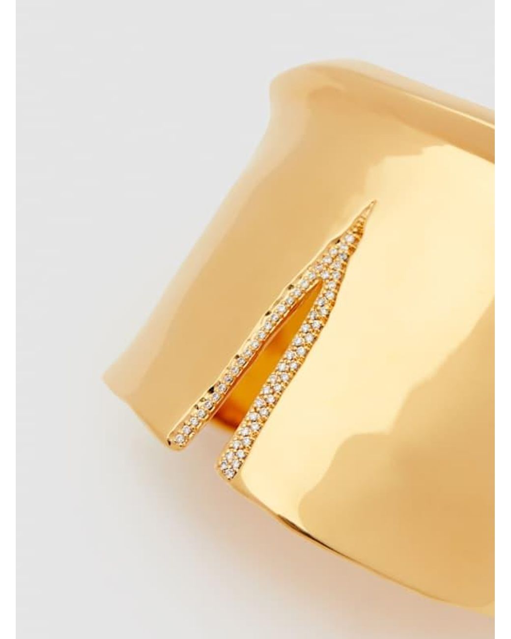 Reformation Brown Gertrude Cuff With Pave Slit