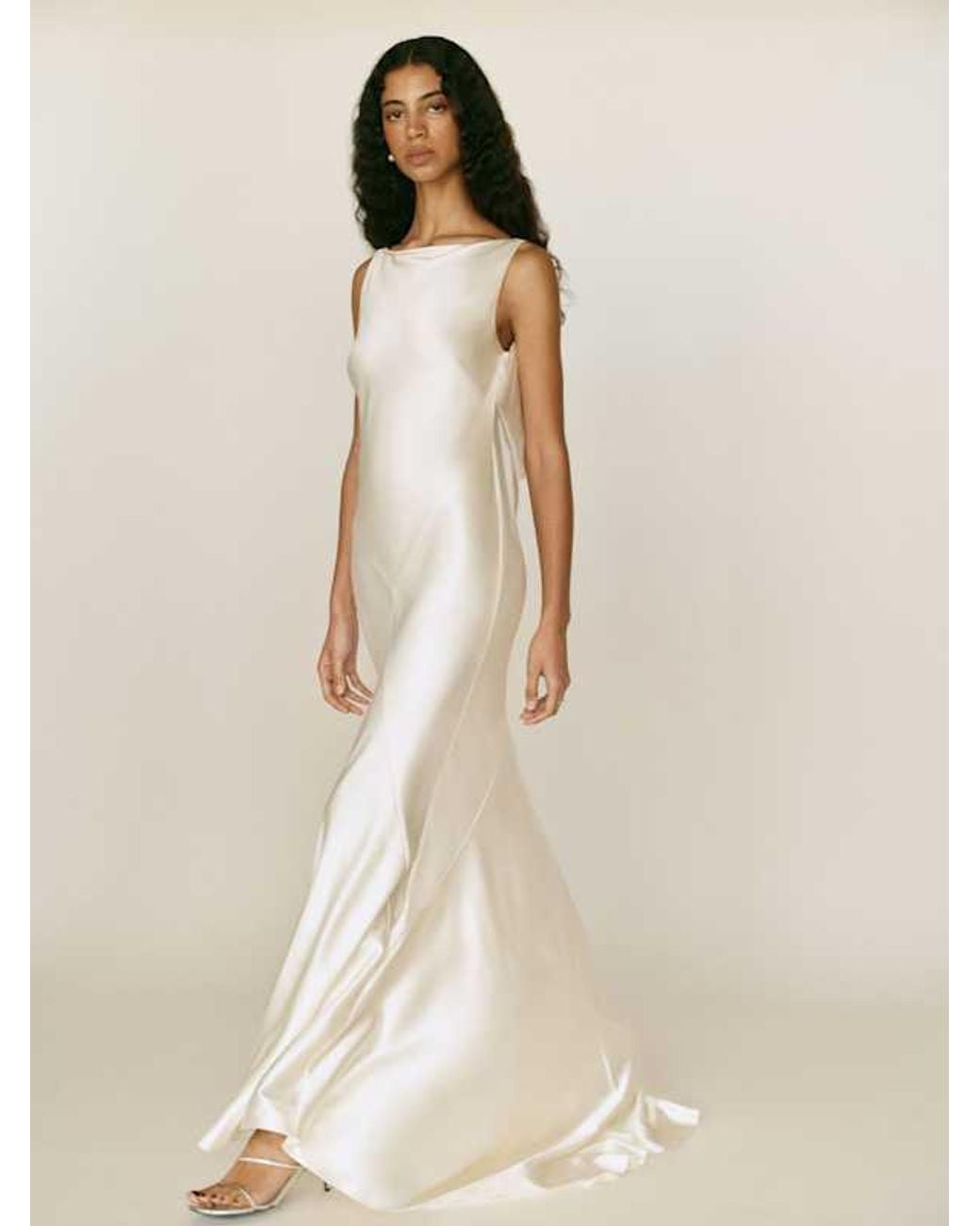 smocking dress Elias Smocked Maxi L / Cream Add a fresh high leg slit prom gown Satin Corset A-line Wedding Size CN/US:4X / 22W