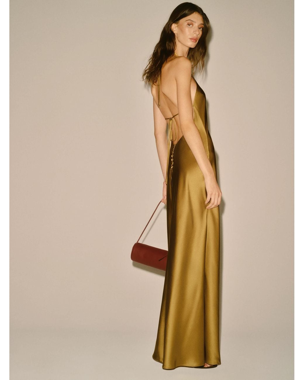 Reformation Yellow Jeany Silk Dress