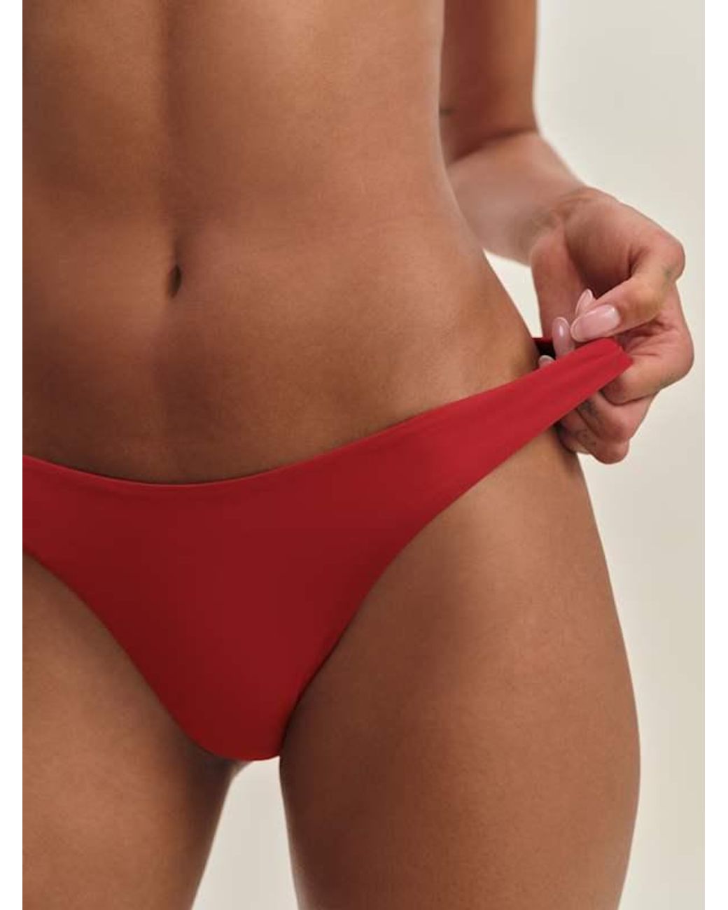Reformation Red Amore Bikini Bottom