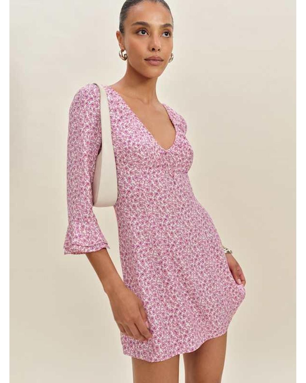 chinese dress ladies Reformation Lela Maxi Dress in Rosin  Evoluxxy