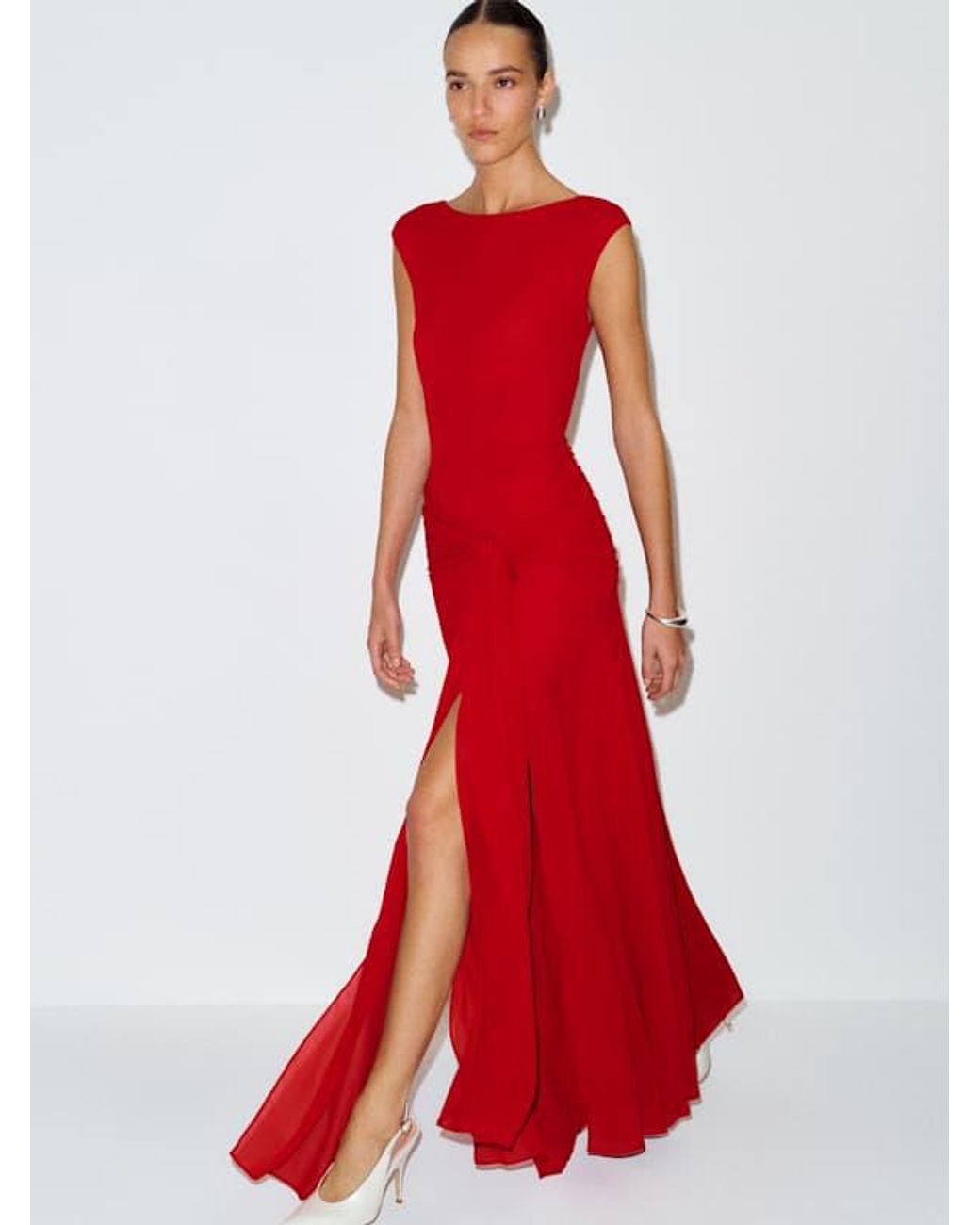 Reformation Red Vicenta Dress