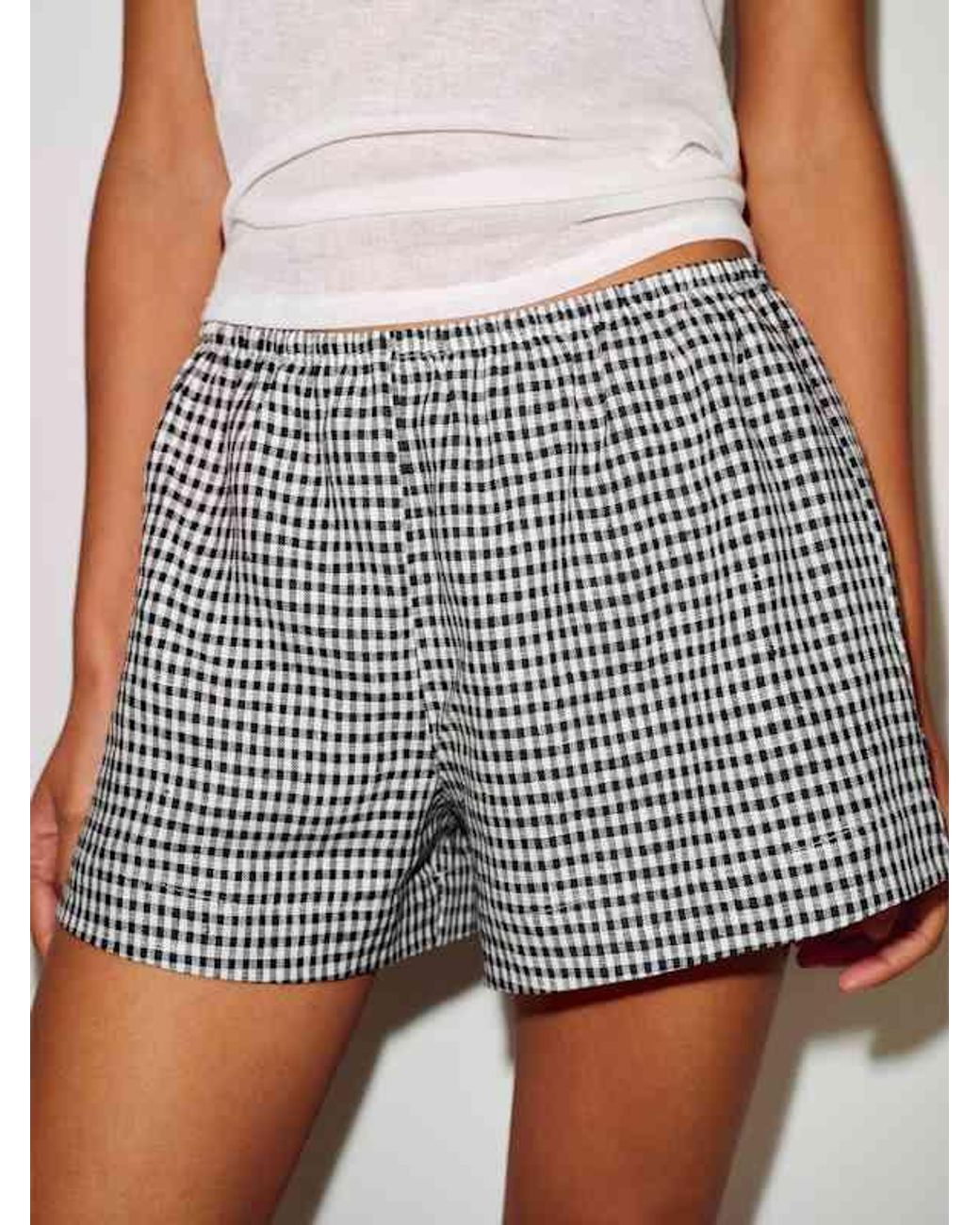 Reformation White Nora Linen Short