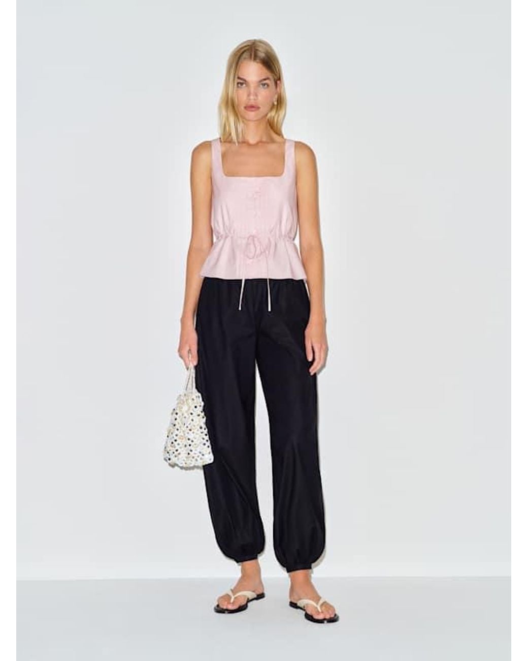 Reformation Blue Elowen Top