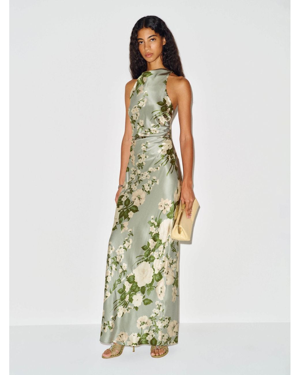Reformation Natural Anaiis Silk Dress 2