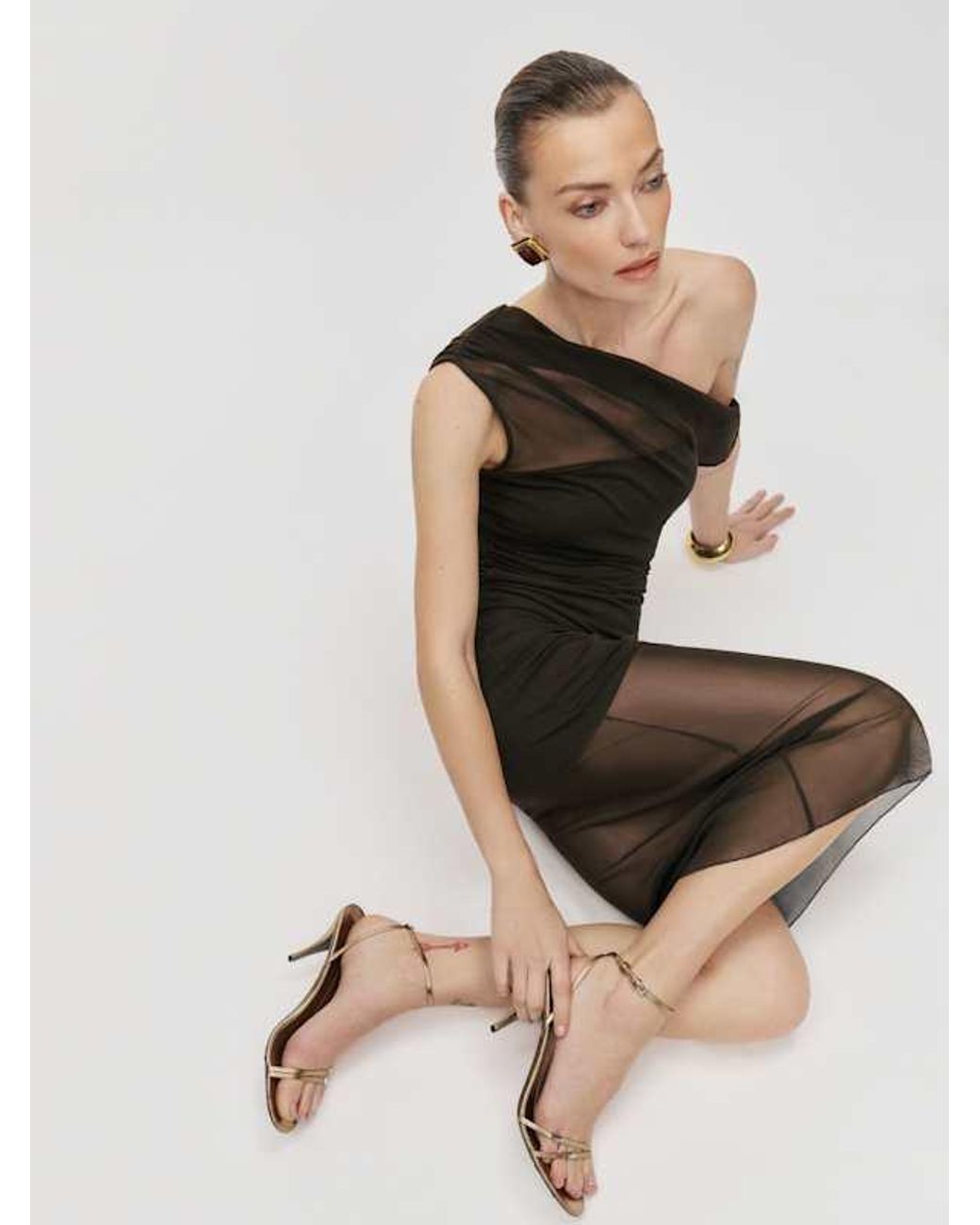 knee length dresses for ladies Rent The Selia Green Linen Dress By Reformation