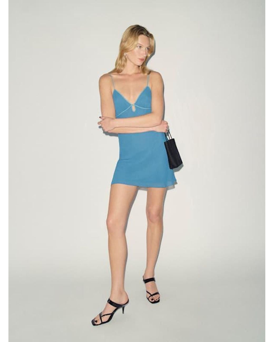 Reformation Blue Rimona Dress 0