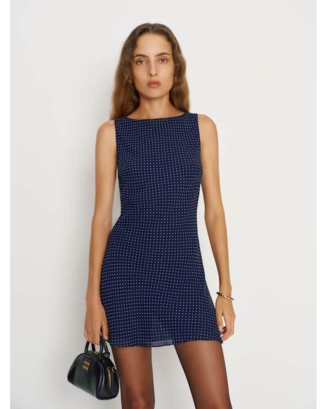 Reformation Blue Dale Dress