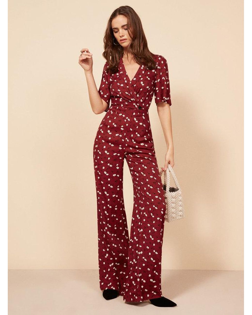 Reformation Synthetic Alice Jumpsuit in 