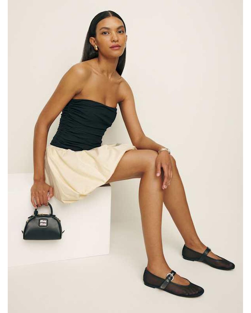 Reformation Clea Dress in Blue | Lyst UK