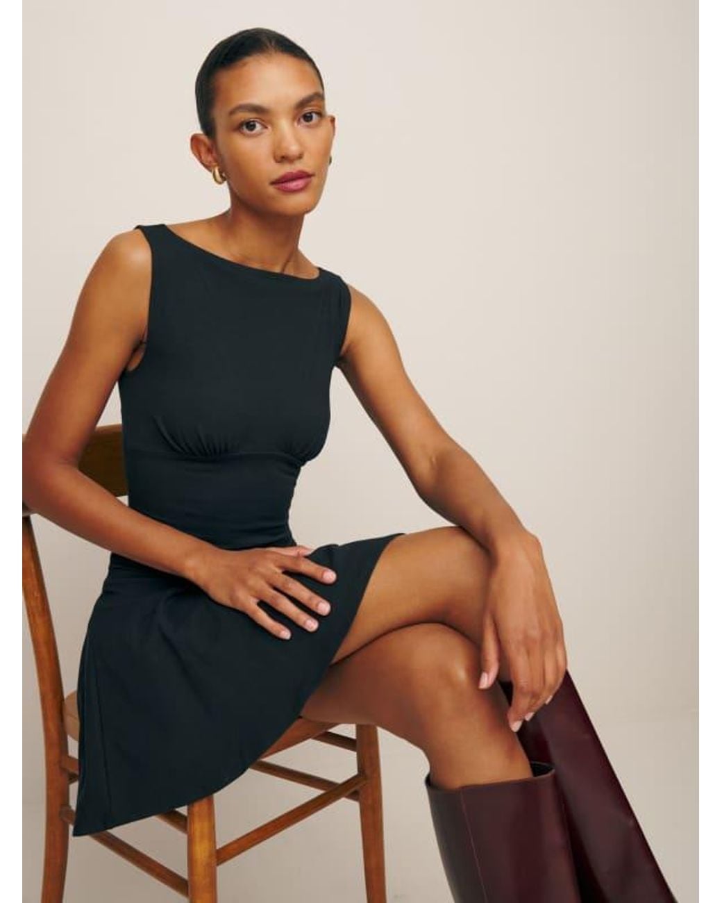 Reformation Natural Mayve Knit Dress