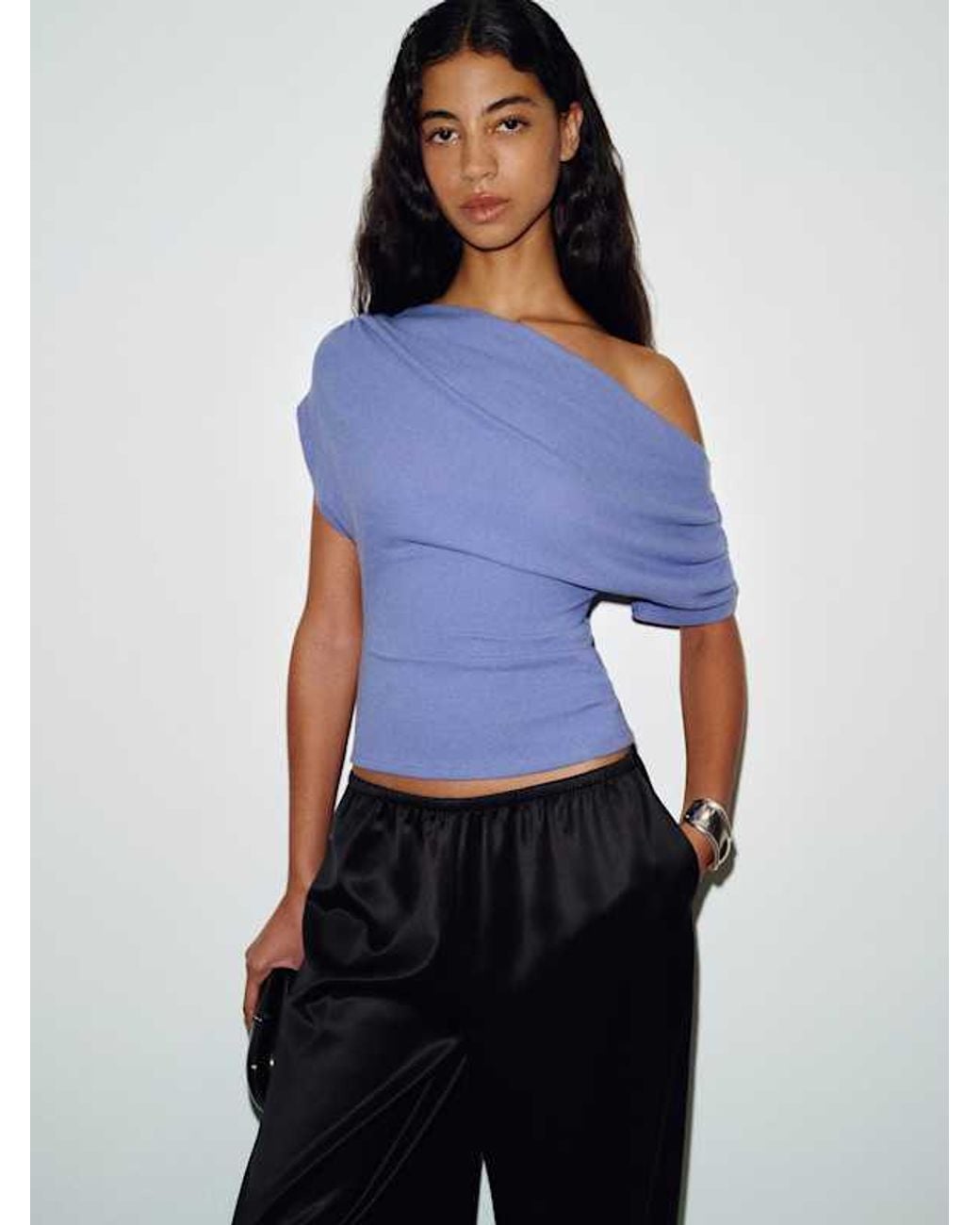 Reformation Blue Iris Knit Top Neptune