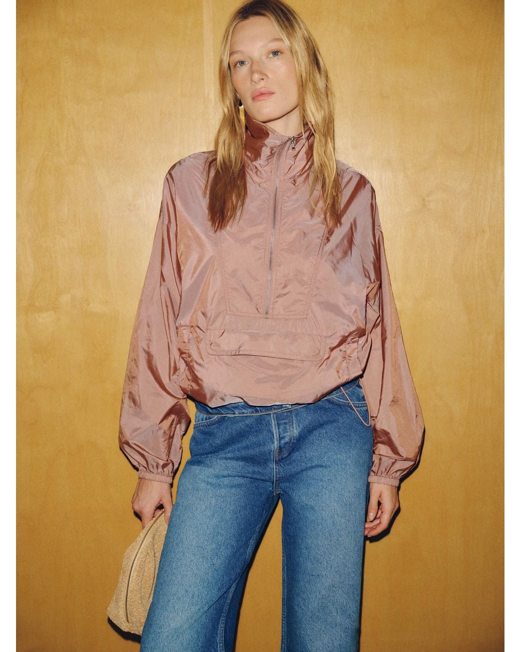 Reformation Blue Current Track Jacket