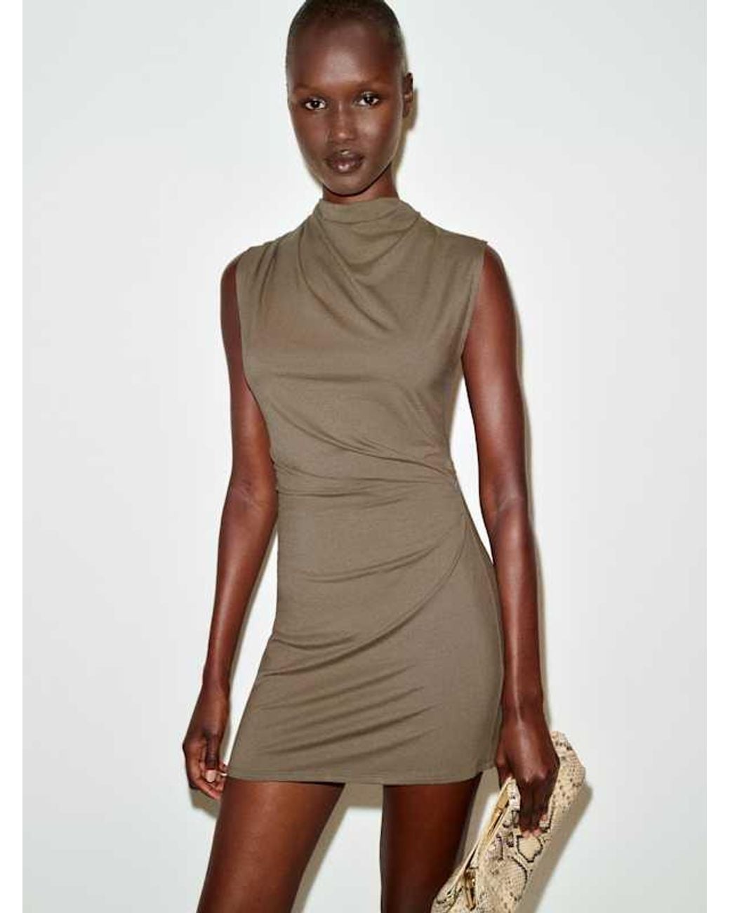 Reformation White Amias Knit Dress