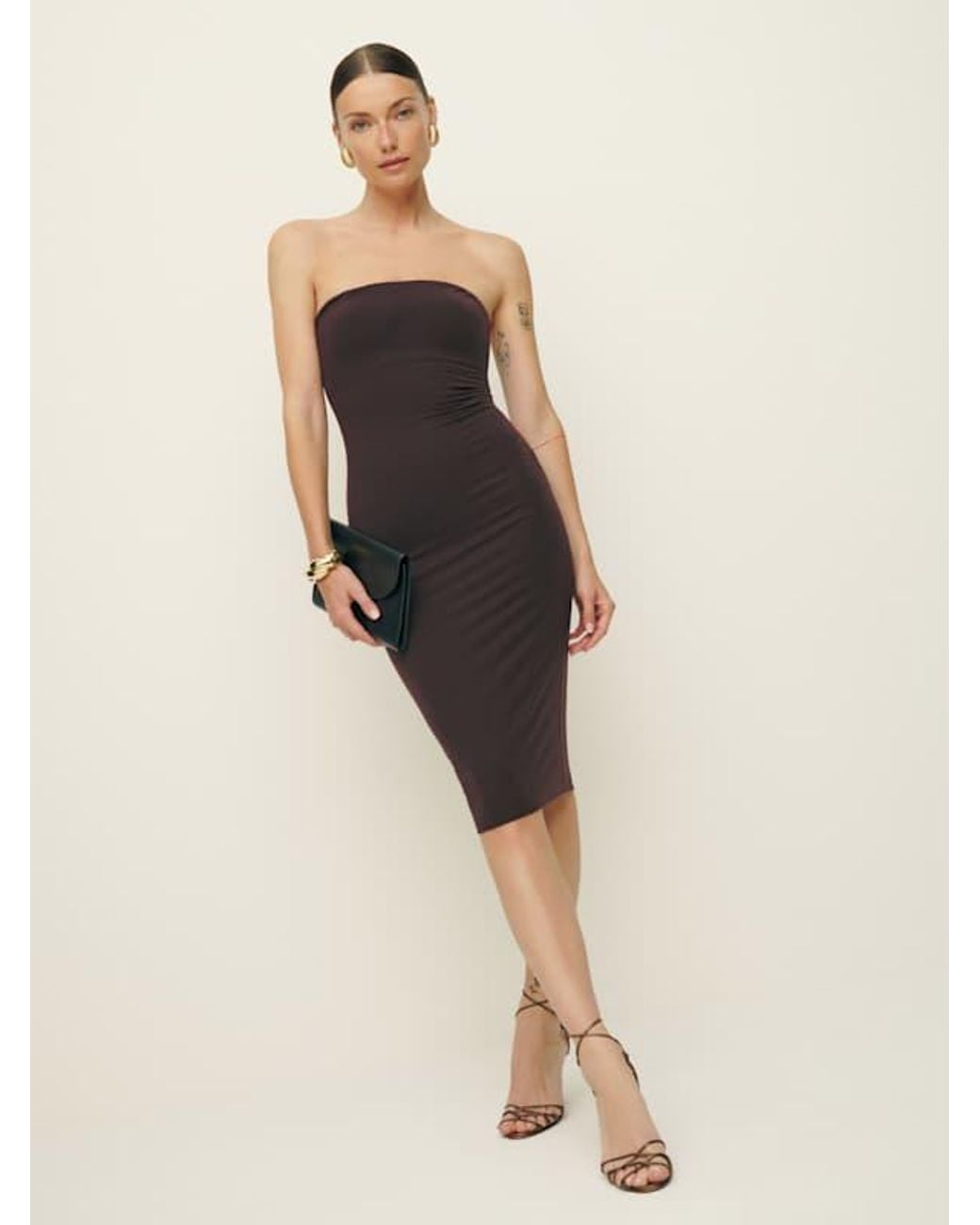 Reformation Natural Etta Knit Dress