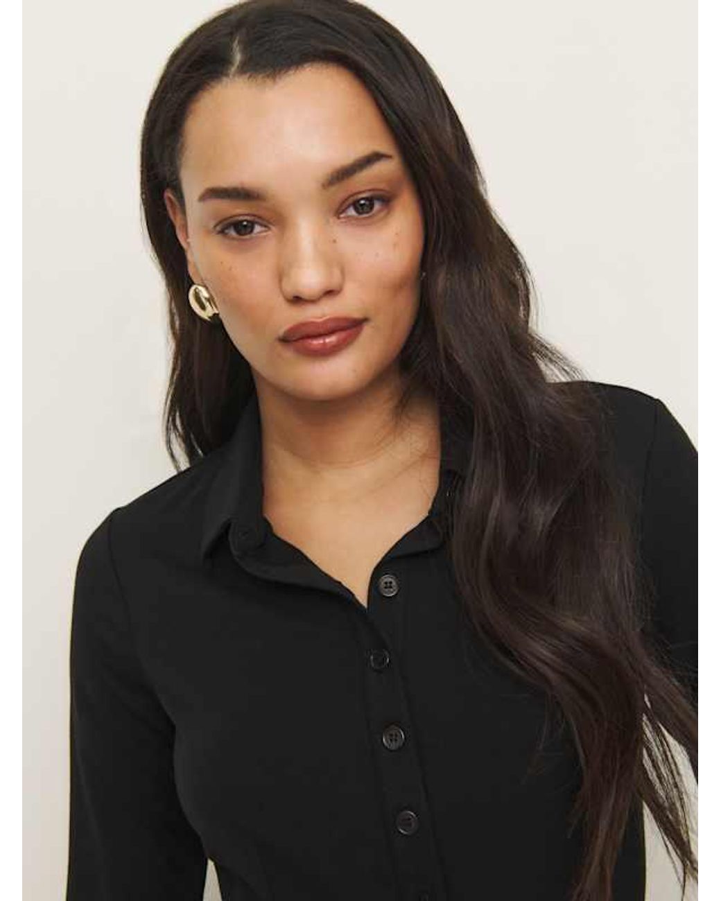 Reformation Margaret Knit Top in Black | Lyst