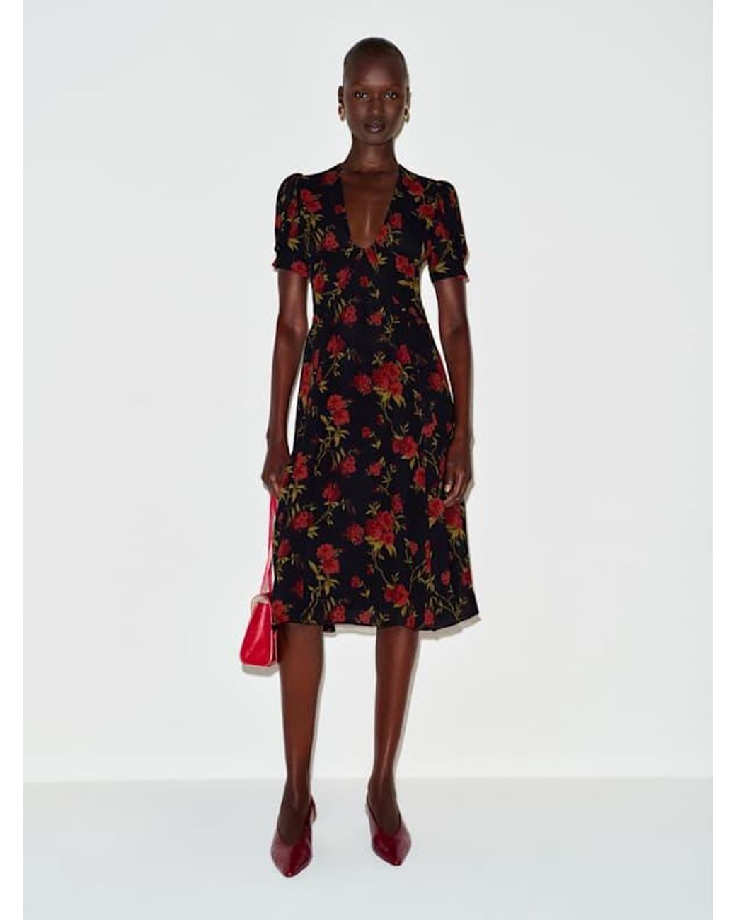 Reformation Green Deja Dress 0
