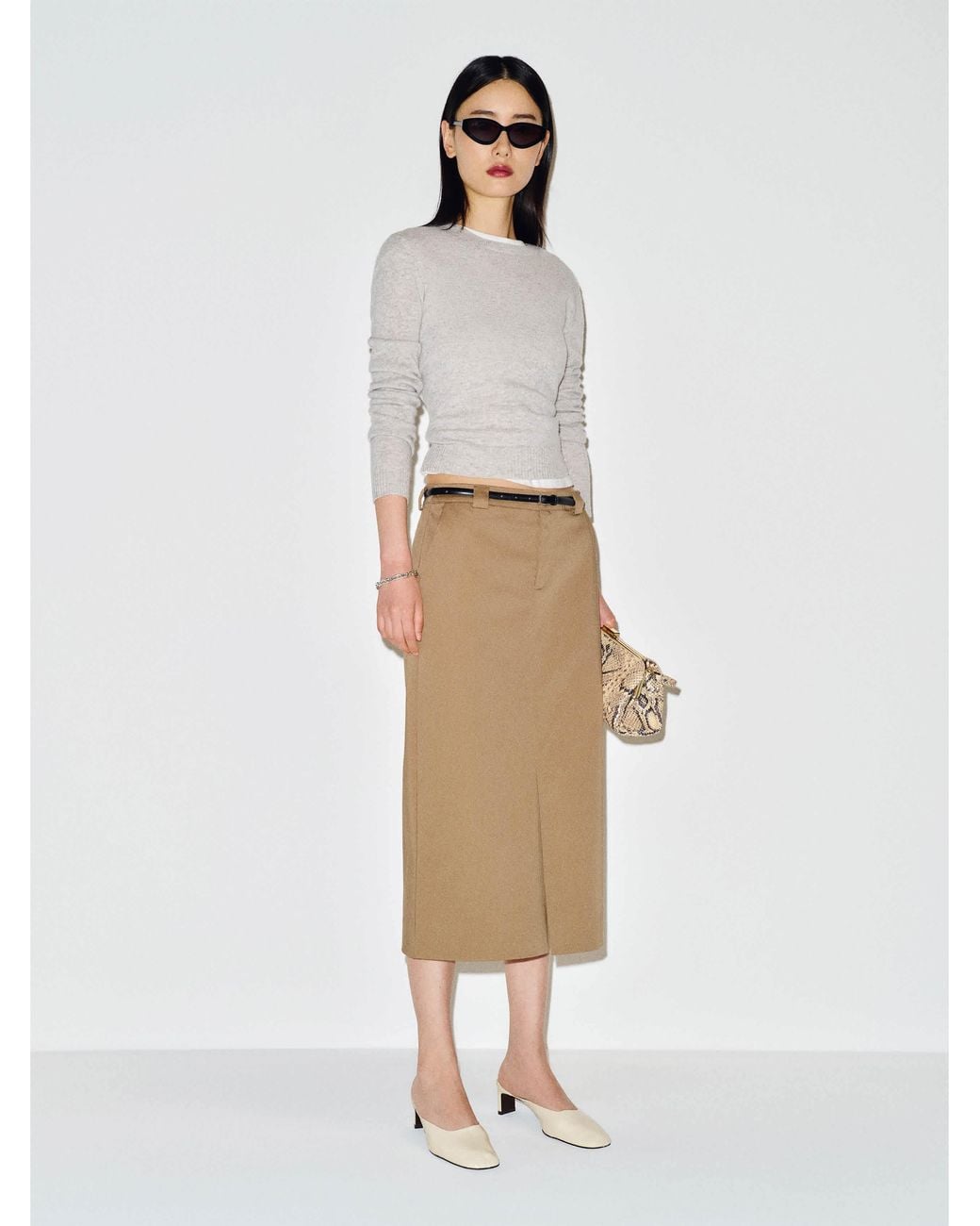 Reformation White Renee Skirt 0
