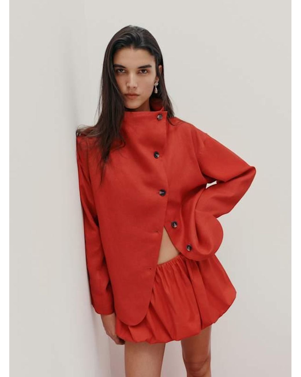 Reformation Red Blake Jacket