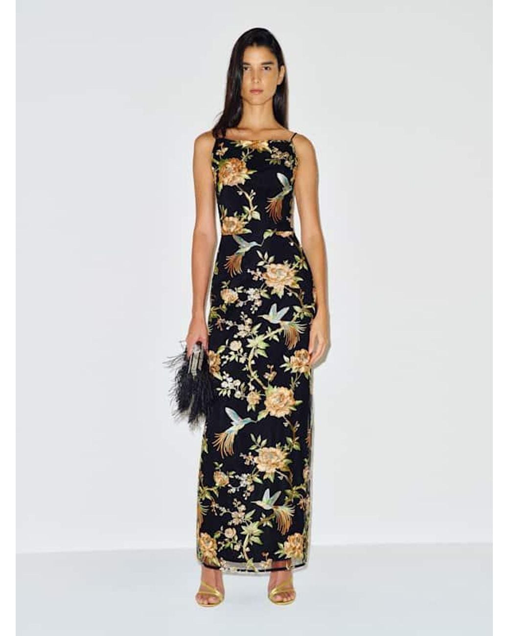 Reformation Black Mariam Dress