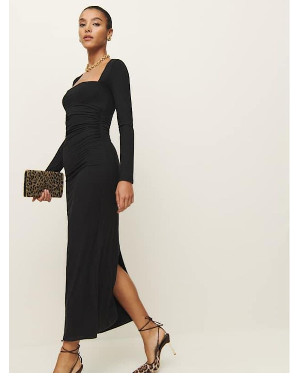claire knit dress Flared midi knit dress – Marie Claire main image 0