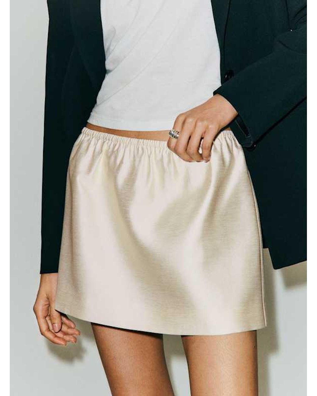 Reformation Black Elva Skirt