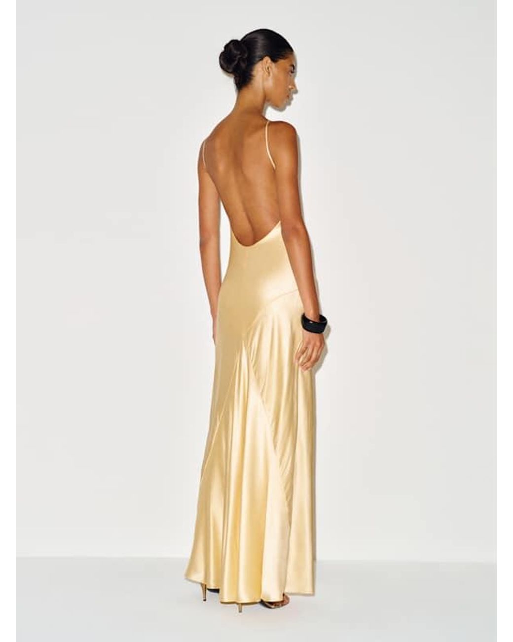 Reformation Natural Emilee Silk Dress