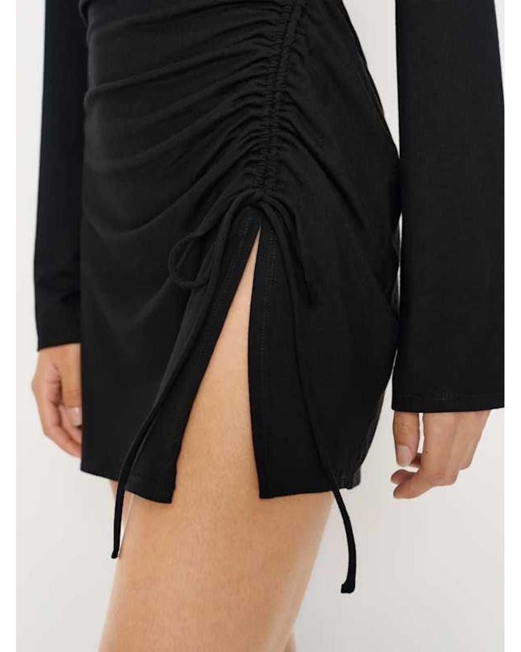 Reformation Black Isabella Knit Dress