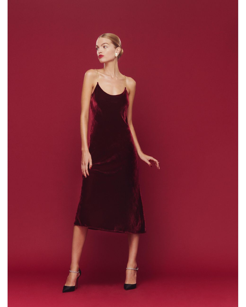 Reformation Ady Dress in Red Lyst