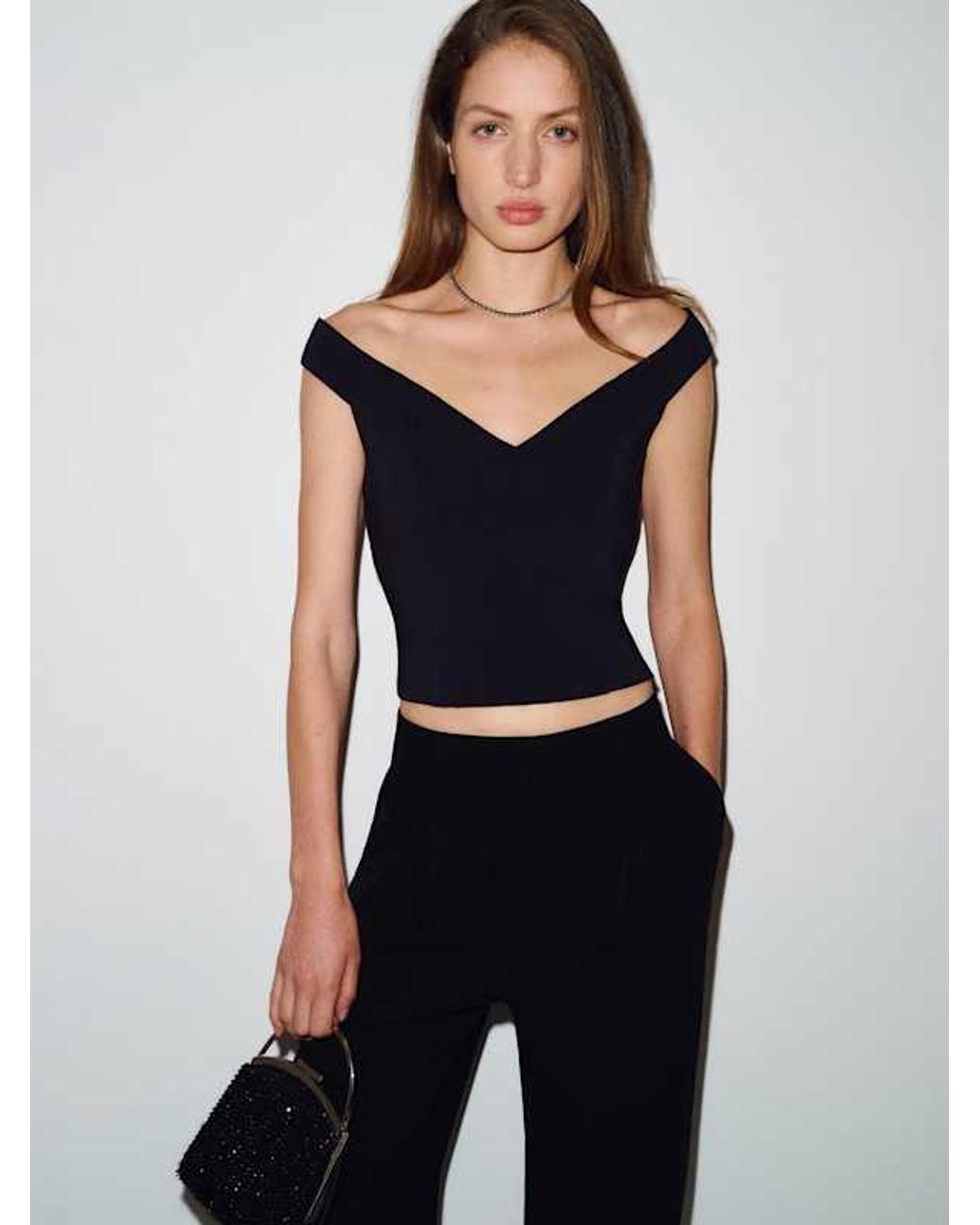 Reformation Blue Devi Knit Top