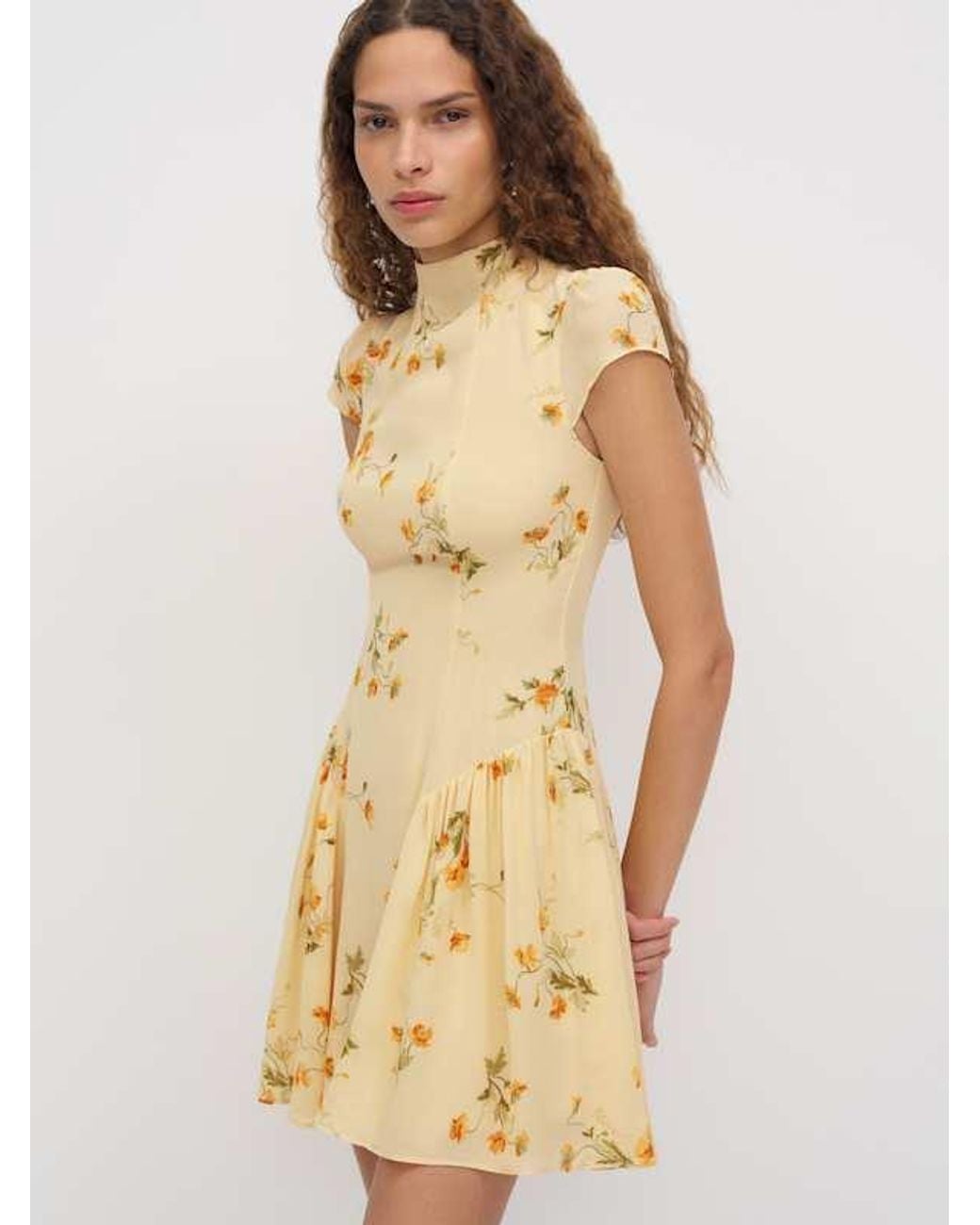 Reformation Natural Maven Mini Dress
