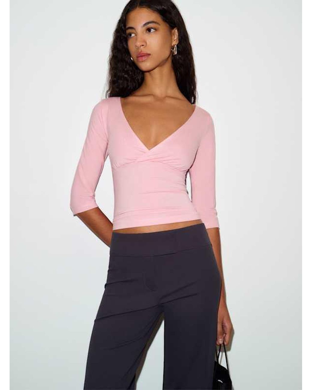 Reformation White Aylani Knit Top