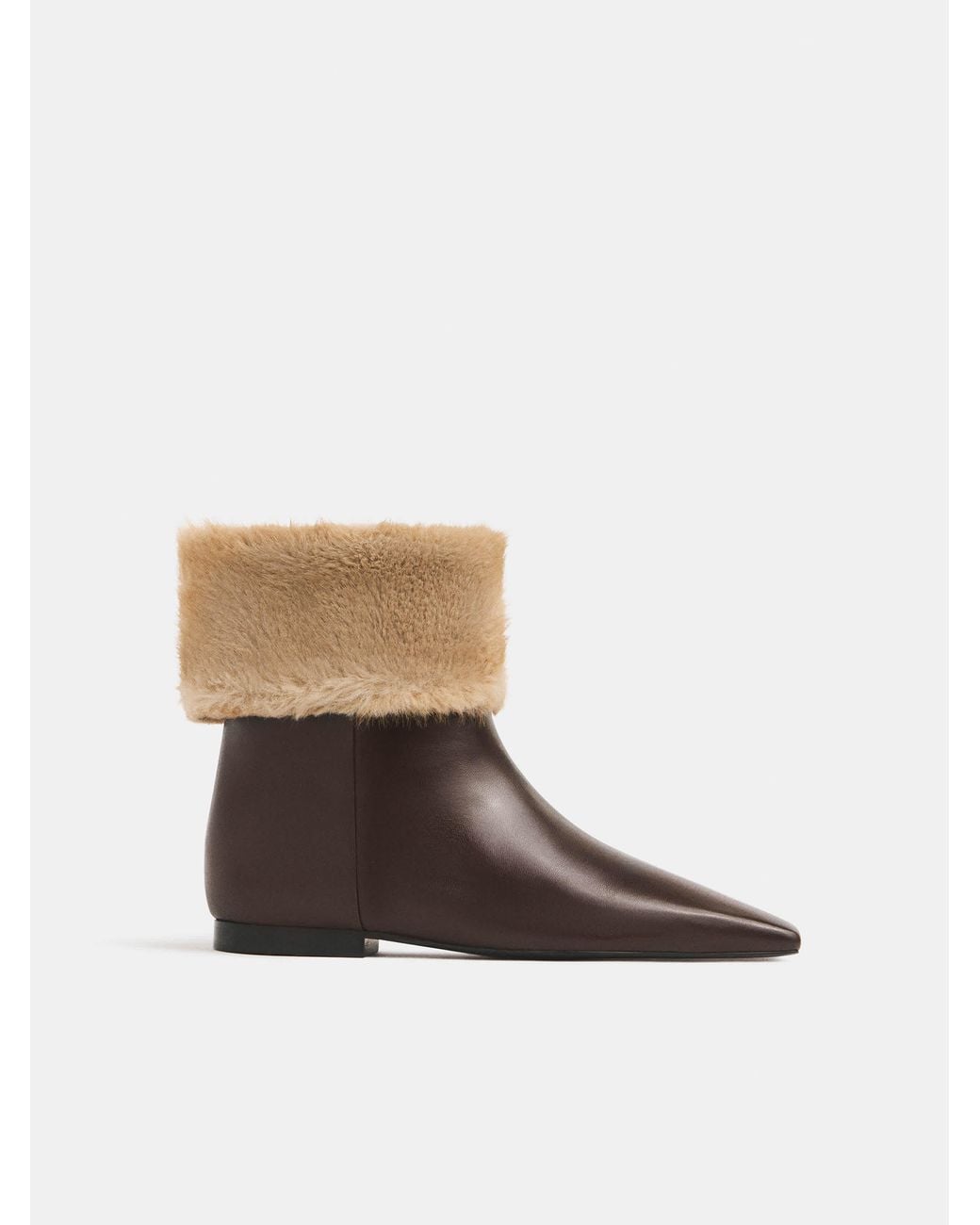 Reformation Brown Remy Flat Ankle Boot 5
