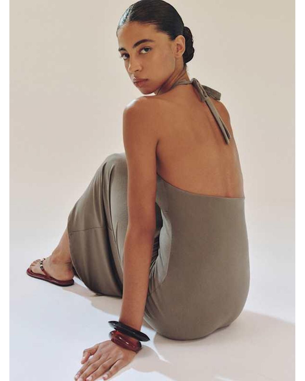 Reformation Natural Anaya Knit Dress