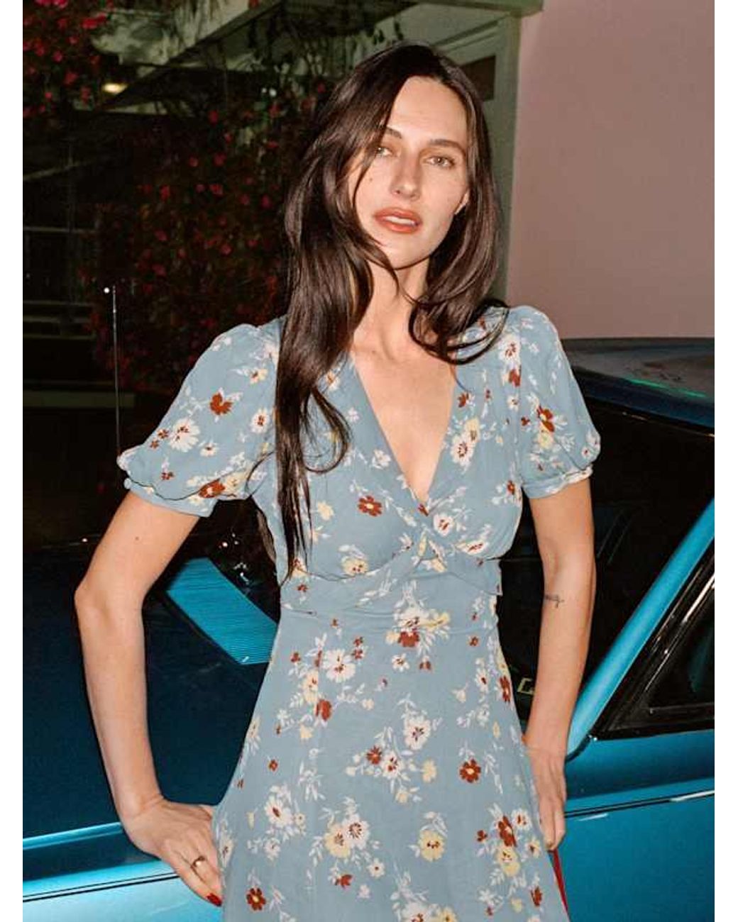 Reformation Michelle Dress 0 in Blue | Lyst