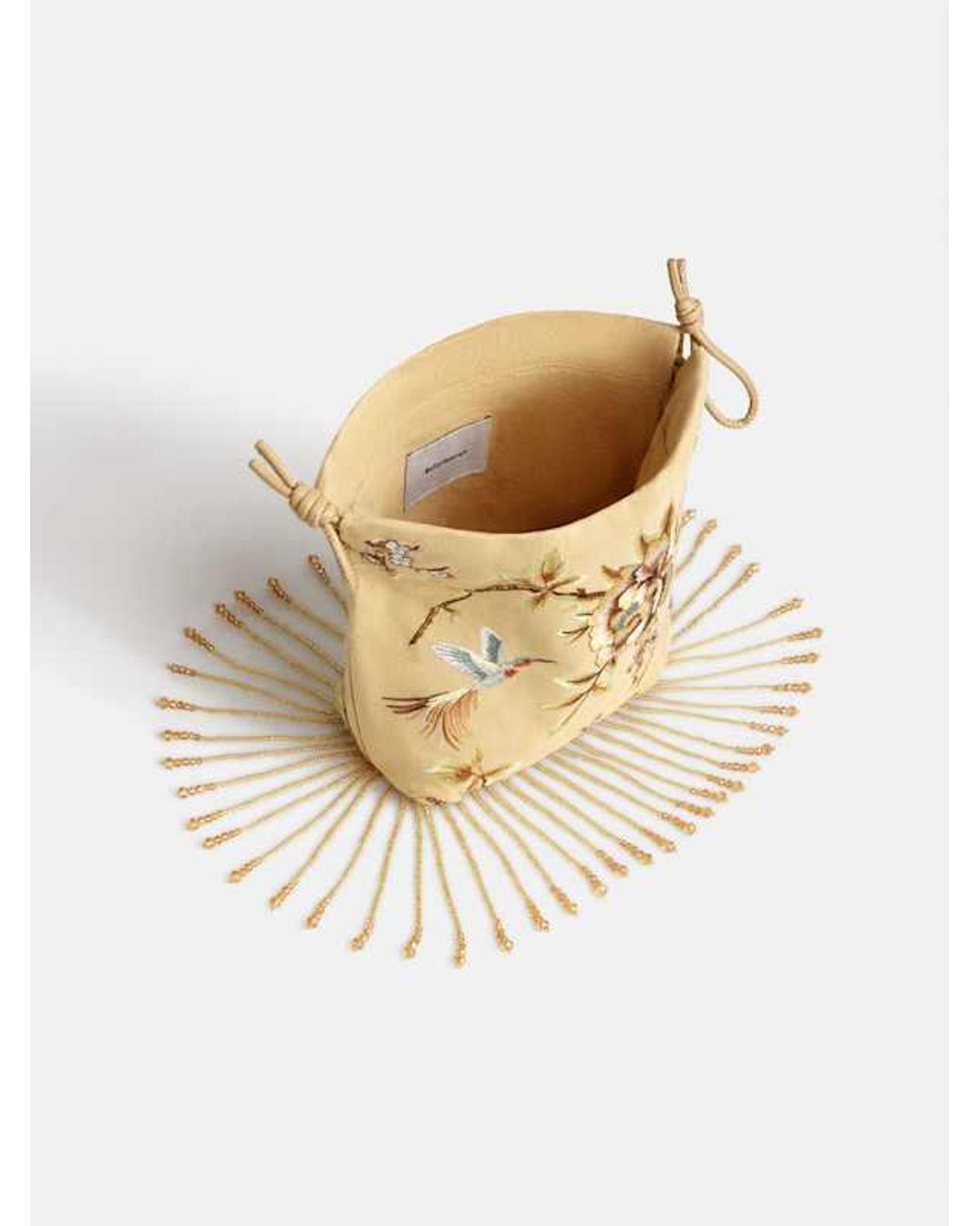 Reformation Metallic Solene Wristlet