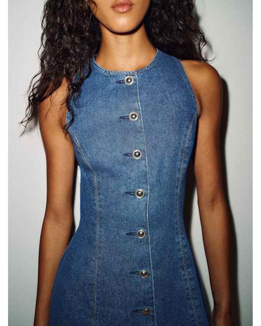 Reformation Blue Jaydea Denim Mini Dress 0