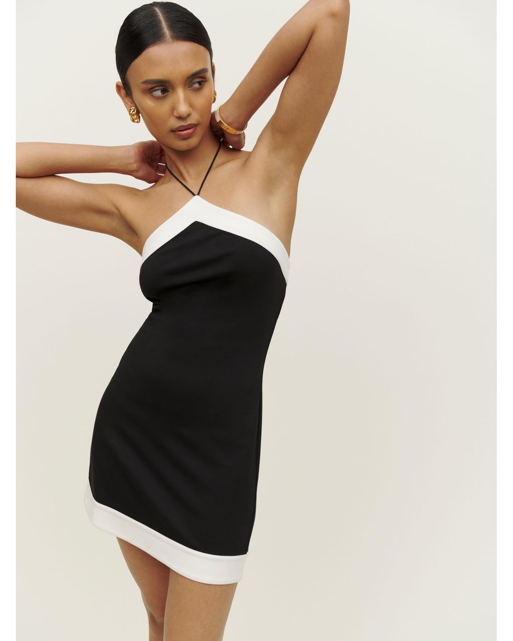 Reformation Hayley Knit Dress in Black Lyst