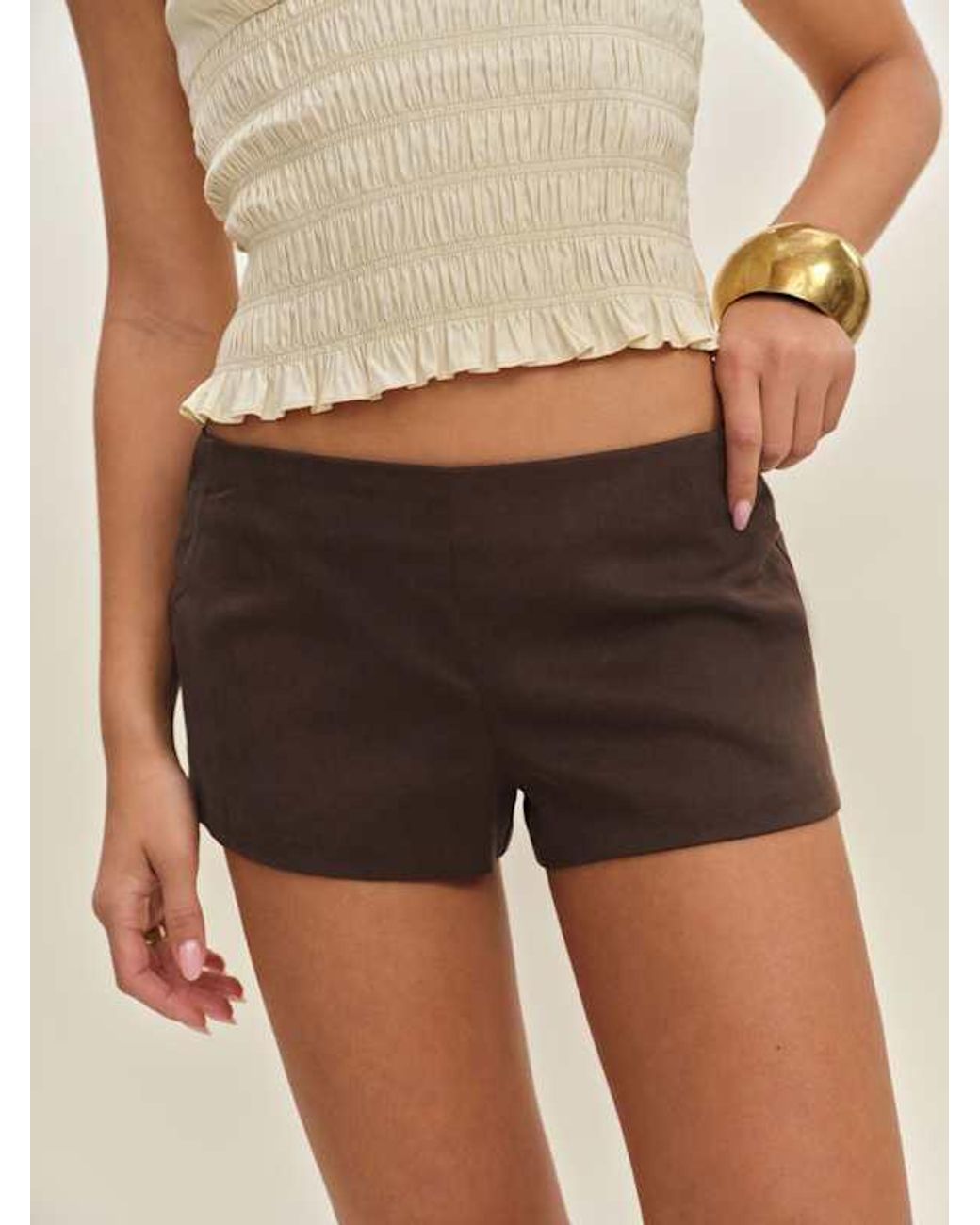Reformation Natural June Low Rise Short 0