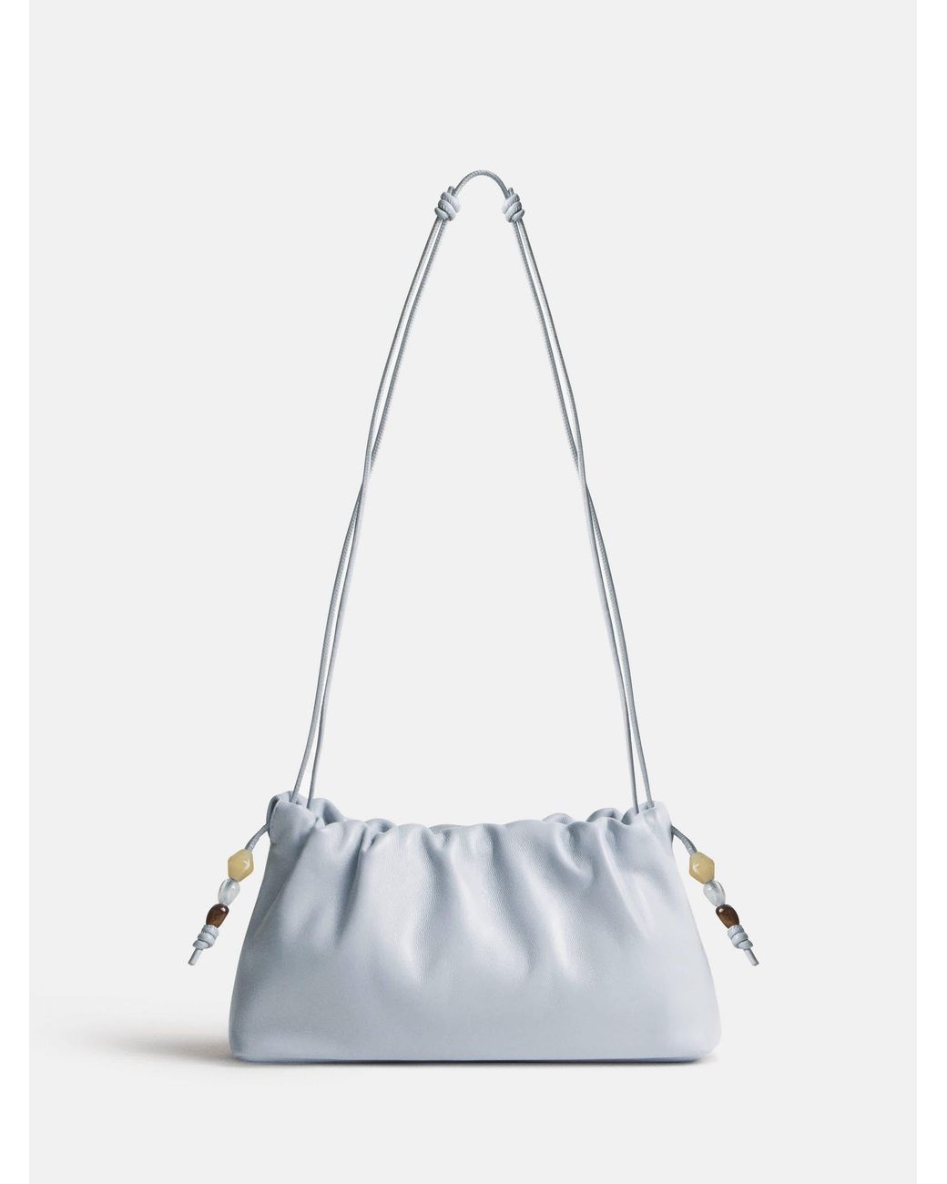 Reformation White Solene Small Pouch Bag