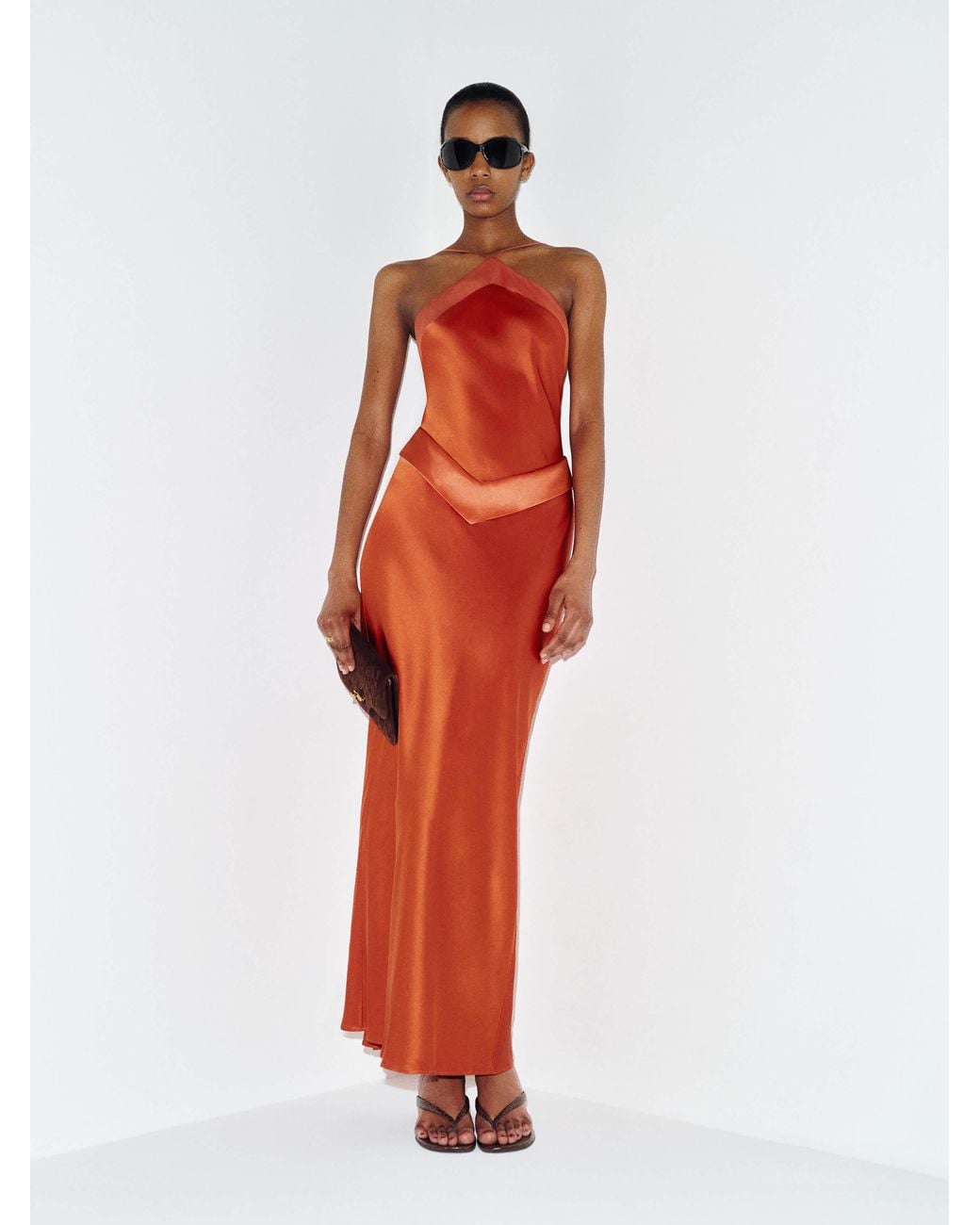 Reformation Red Jillian Silk Dress