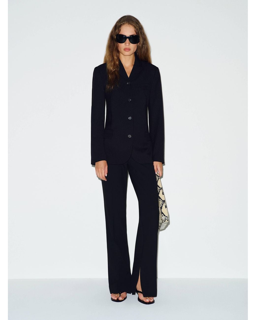 Reformation Blue Lissy Blazer