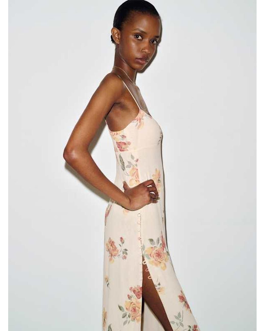 Reformation White Floraison Dress 0