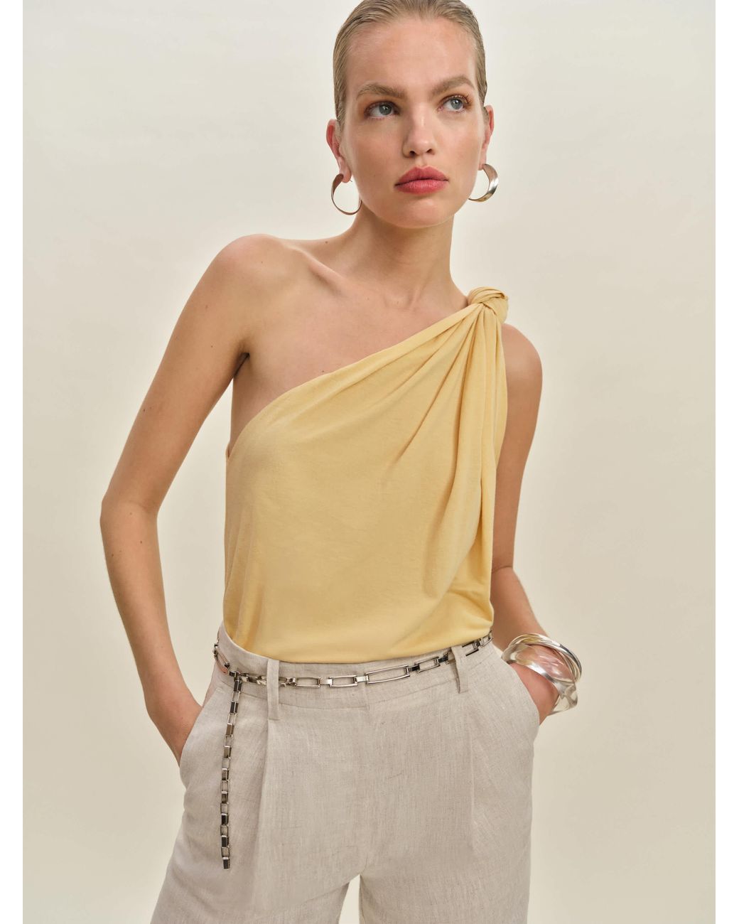 Reformation リフォーメーション ハーヴェイ ニット トップ reformation-Yellow-Harvey-Knit