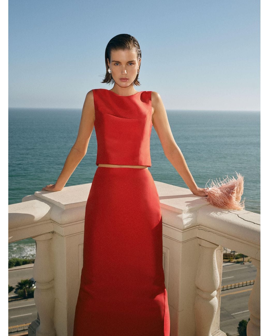 Reformation Red Melanie Two Piece Poppy 2