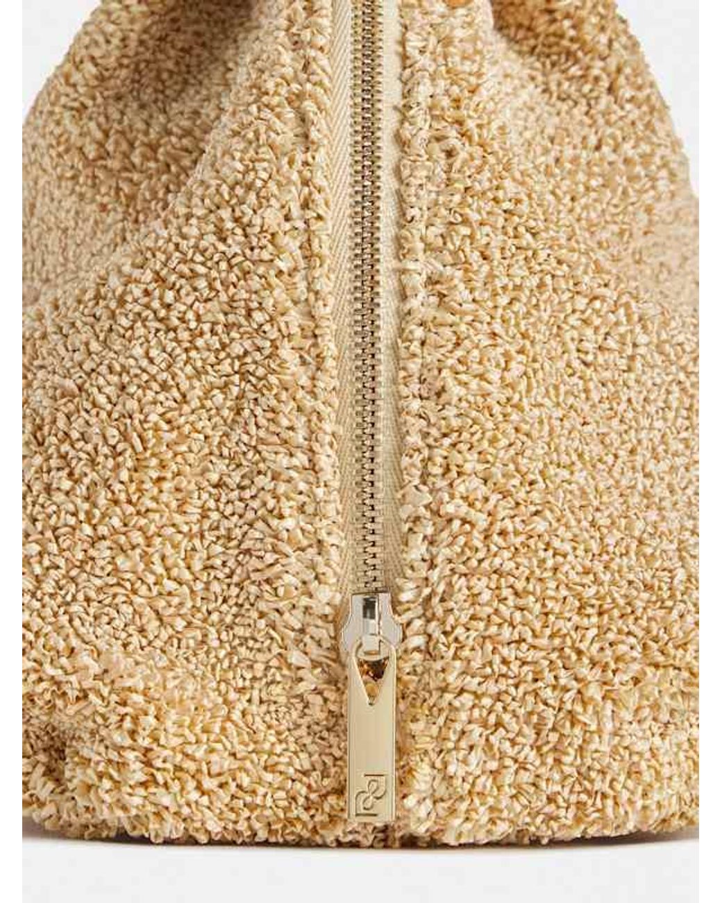 Reformation Blue Molly Maude Clutch Raffia